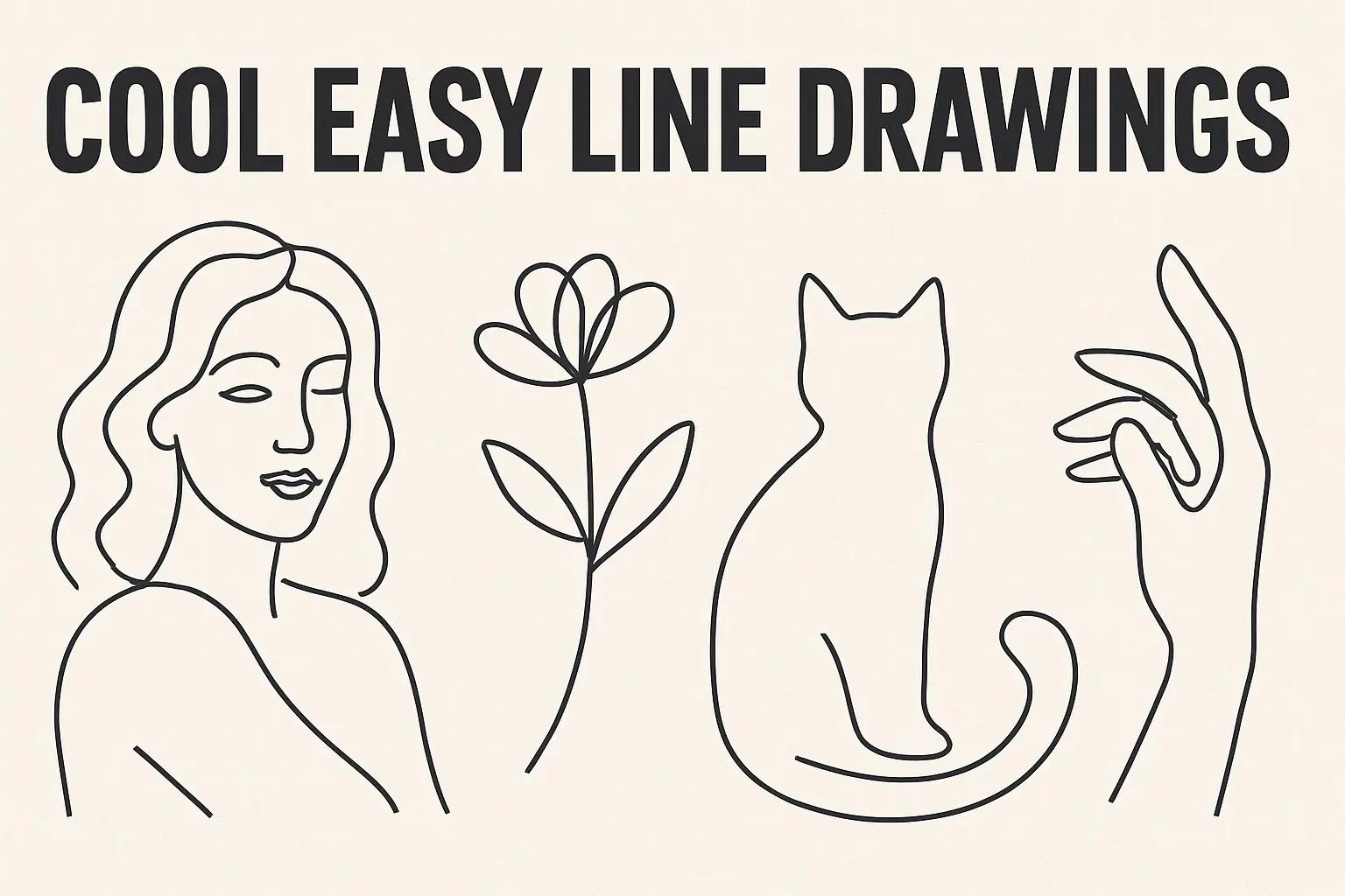 cool easy line drawings, easy one line drawings, continuous line drawing easy, line drawing easy,