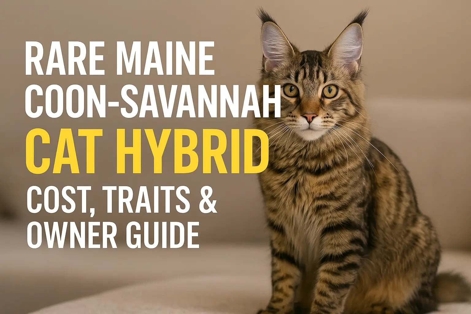 ChatGPT Image Sep 16, 2025, 04_50_24 PM Maine Coon Savannah hybrid, rare cat hybrid, Savannah cat cost, Savannah cat price, Maine Coon mix, Savannah cat generations, hybrid cats for sale, exotic cat breeds